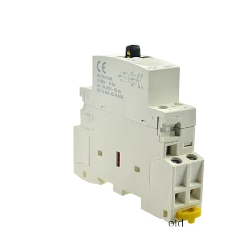 Contacteur ca sur Rail Din 16a 2P avec commande manuelle et bobine 220V 1NO1NC pour tableau électrique
