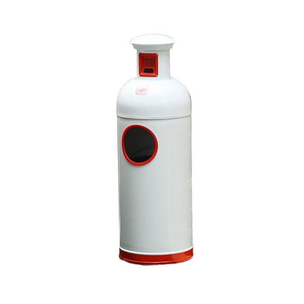 Papelera industrial circular de diseño limpio para tiendas comerciales