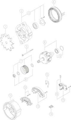 Alternateur Mahle MG319 résout les problèmes de charge de batterie