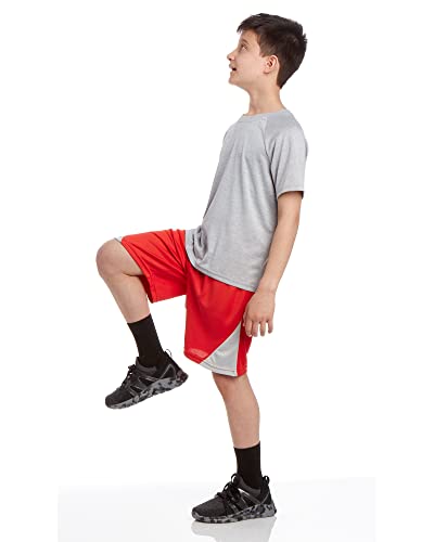 iXtreme Boys Athletic Shirts - 5 Pack Lightweight Moisture-Wicking Performance Dry Fit Short Sleeve Shirts for Boys (6-18)4