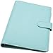 Produktbild Weiches Ringbuch - ZSWQ Tagebuch-Einband Ringbuch, Notizbuch, 6 Runde Ringe, nachfüllbar, für A5-Papier, 1 Stück (Blau)