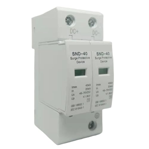Dispositif 2P CC SPD protège vos circuits 48V 70V des coupures et foudres
