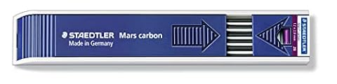 Staedtler Mars Carbon 200-2B ST Wkłady do Ołówków Automatycznych, Szary, 12 Szt.