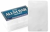 Homeda Alum Block for Shaving, Alum Stone for Face, Piedra De Alumbre Natural Bar for Underarm, Fitkari, Fitkiri, Allum Deodorant for Men and Women - with Storage Case (1 Piece)