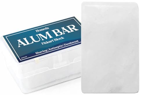 Image of Alum Bar, Alum Stone for Face, Fitkiri Stone for Face, Skin, Pure Phitkari, Alam After Shave for Women, Shaving Fitkari Soap, Spatika Patika Padikaram (1 Pc)