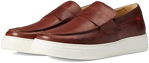 Marc Joseph New York Men's Leather Made in Brazil Luxury Comfortable Penny Detail Sneaker, Black Suede, 8 | Image 3
