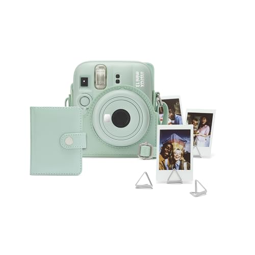 Kit accessoires Instax Mini 13 vert avec housse et mini album photo