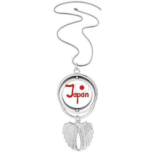Pendentif drapeau Japon ailes d'ange pour votre look quotidien