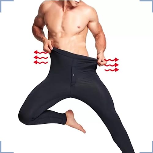 Meia Calça Segunda Pele Termica Masculino Frio Inverno Flanelada Forrada Preto