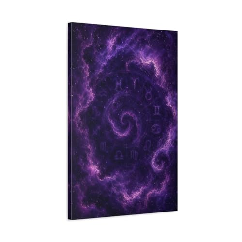 Toile zodiaque de science fiction haut de gamme avec chassis epais de 3cm