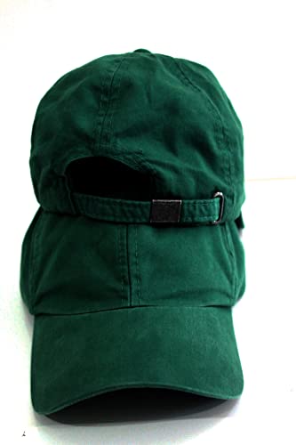 Boné Infantil Sarja Lavado Liso De 2 A 7 Anos (Verde)