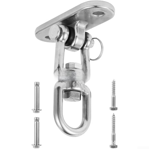 Soporte de marco de columpio fabricado con acero inoxidable 304 para soporte de columpio de porche con función de rotación completa (B)