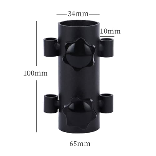 Geieold Befestigungsrohr für Markisenstange, Bodenhalterung, Winddicht, Zeltdach, Stützstangenbefestigung, 2 Stück