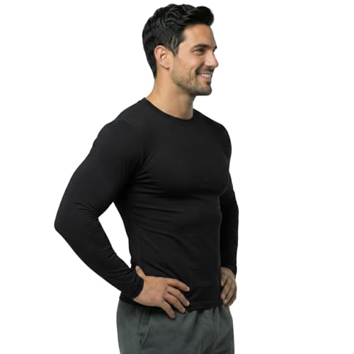 Image of WMX Full Sleeve Plain Athletic Fit Multi Sports Compression T-Shirt, Top Inner Wear