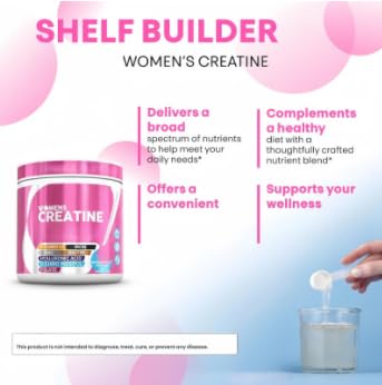 𝐂𝐫𝐞𝐚𝐭𝐢𝐧𝐞 para mujeres - Para músculos - Apoya la energía y la resistencia, la masa muscular magra y la claridad mental - Sin azúcar, vegano, sin OGM