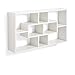 13Casa Liberty Libreria a Muro, Legno, Bianco, 85 x 16 x 47.5 cm