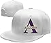 Alcorn State University Baseball Caps Unisex Flat Brim Baseball Cap Hat White