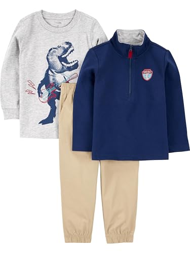 Simple Joys by Carter's Toddler Boy's 3-Piece Jacket, Long-Sleeve Shirt,