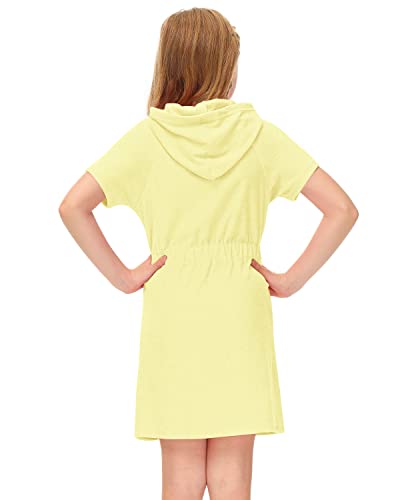 Besserbay Little Girls Yellow Zip Up Terry Cover Up Beach Swim Hoodie Coverup 4 Years #TOP4