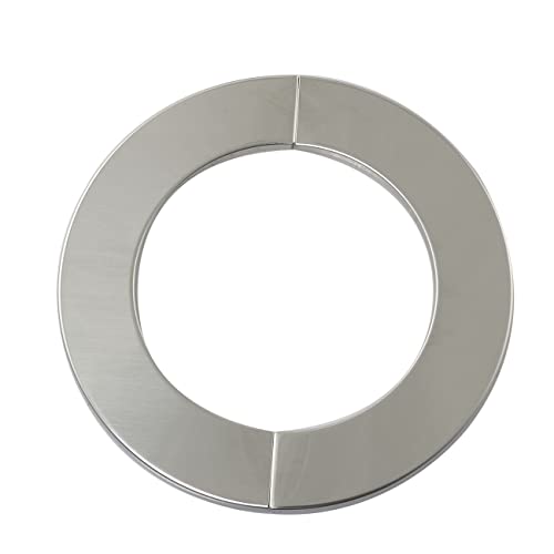 Image of 2pcs Wall Split Flange 101mm Stainless Steel Round Escutcheon Plate Wall-mounted Water Pipe Cover Accessories for Pipes