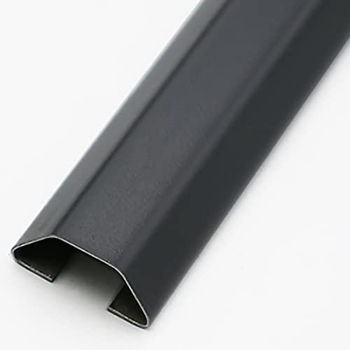 ZJMAMA Canaletas para cables de acero inoxidable para ocultar cables, organizador de cables 30x12x15mm, 1m, color negro miniatura 1