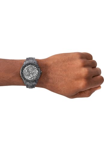 Armani Exchange Orologio Analogico al Quarzo Uomo con Cinturino in Acciaio Inossidabile AX1885, Nero ardesia - Immagine 2