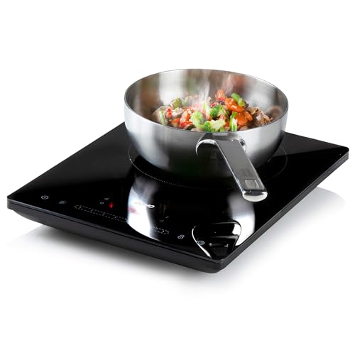DOMO DO332IP Induktionskochplatte - LED Display - Induktionskochfeld 1 Platte - 1 Kochfeld...