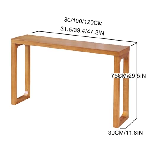 Support de puja en bois massif avec table de style chinois 120cm