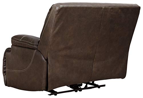 Signature Design By Ashley Ricmen Leather Adjustable Oversized Power Recliner With Usb Charging, Dark Brown #TOP7