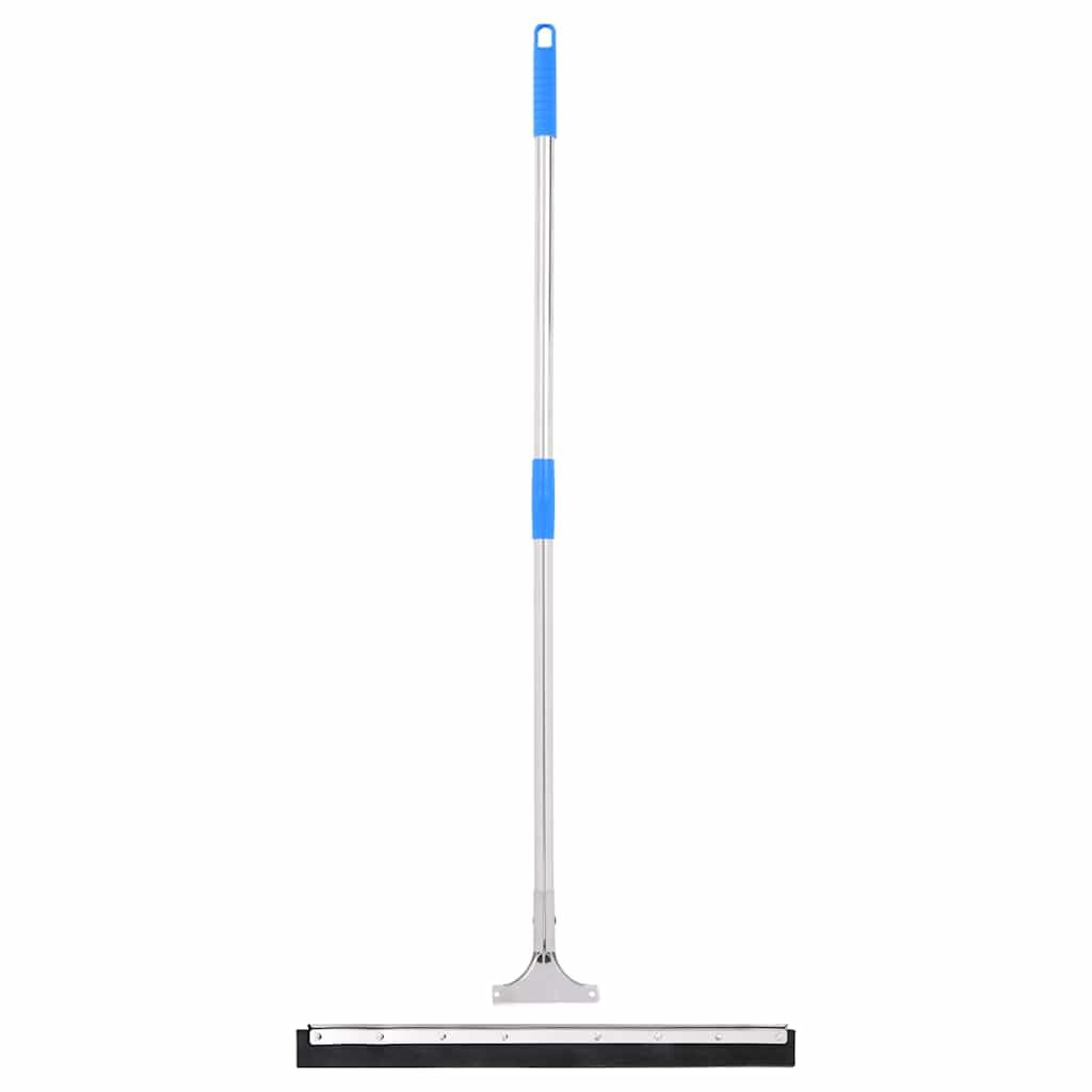 Palanca de agua con mango de 60 x 122,5 cm, acero y goma, mopa de suelo para azulejos, baño, baño, cocina, suelo, garaje y terraza, con 8 tornillos para superficies húmedas