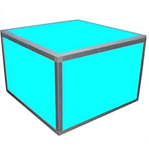 ProX XSA-2X2-8 Lumo Stage Acrylic Stage 2'x'2x8" Platform Cube Light Box Section for Disco Style Dance Floor - Includes (2) Panels