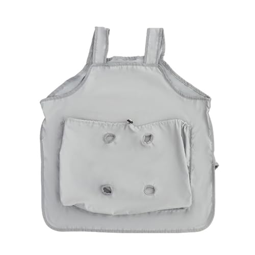 穴のある猫エプロンキャリア ペットスリング、ソフトチェストポーチ|調整可能なドローストリングフロントキャリアバッグ、ポータブルハンズキャッツのための無料の所有者小型犬歩行毛包み, 調整可能なデザインは完璧なフィット感を保証しますが