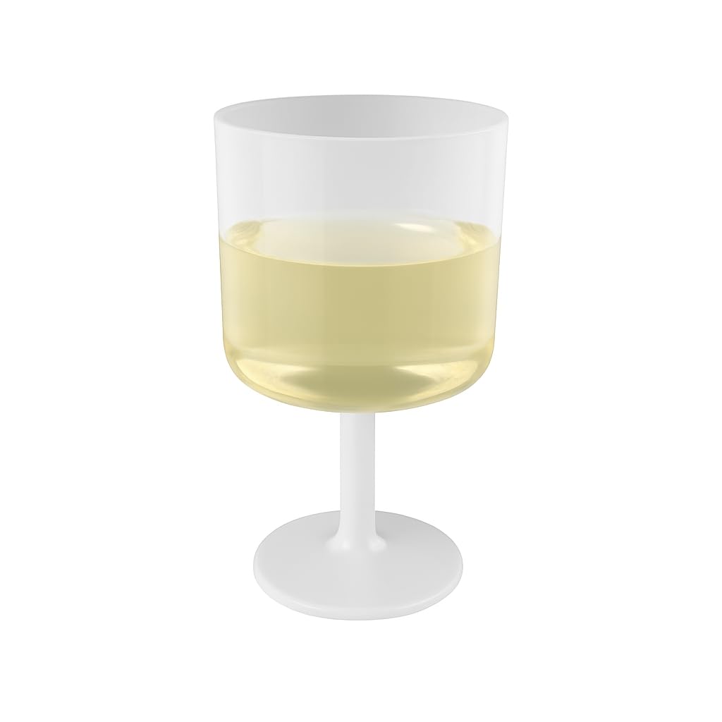PacknWood Copa Vino Reutilizable Reppoly Transparente 250ml Plástico 12 Uds | 7.6x6.5x12.1 cm, Hostelería Catering Eventos