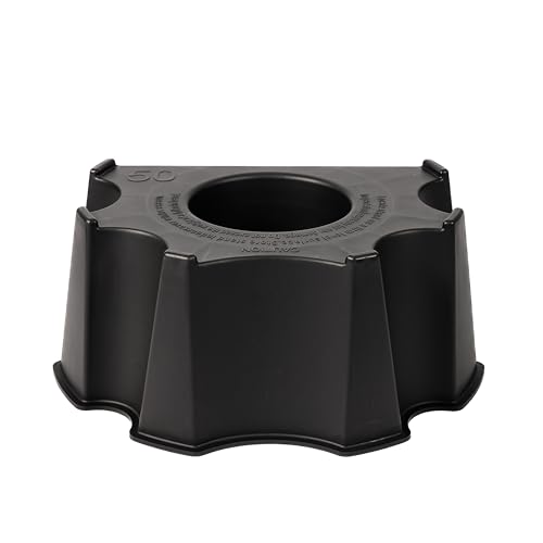 RTS Companies Inc 55100002008081 Home Accents Rain Water Collection Barrel Stand, 50-Gallon, Black