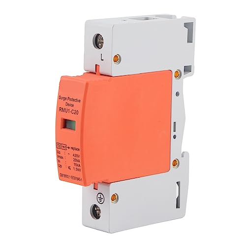 Protector contra sobretensiones 1P AC 420 V pararrayos Imax 40 KA con riel DIN 3