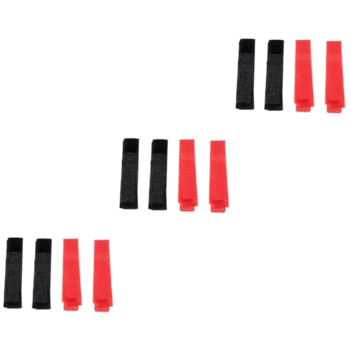 VANZACK 3sets Rooster Collar to Stop Crowing Pet Chicken Accessories Adjustable Nylon Collar Bell Stylish for Boys Girls (red) 8pcs*3