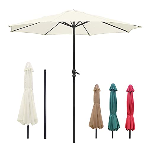 Parasol de jardín de 10 pies verde para exterior y piscina