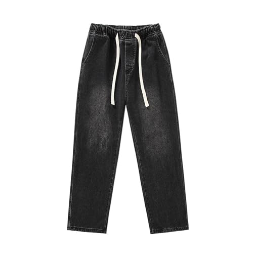 Jeans homme été vintage ample à taille élastique en denim léger