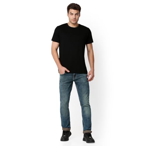 Image of Spykar Men's Slim Fit Low Rise Casual Jeans