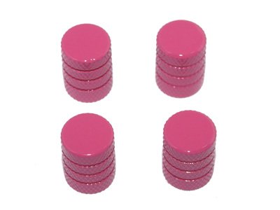 GRAPHICS & MORE Tire Rim Wheel Aluminum Valve Stem Caps - Pink Color