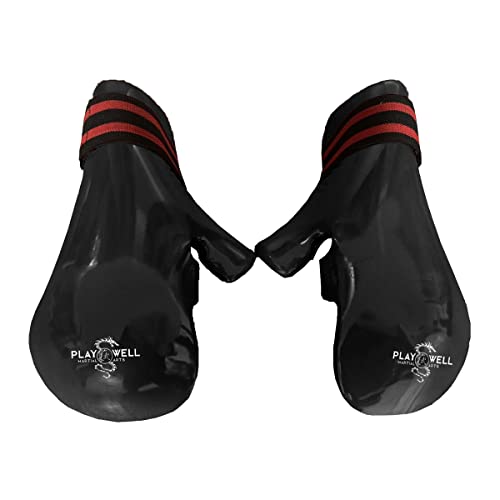 Gants de compétition en mousse trempée arts martiaux noir L pour le tatami