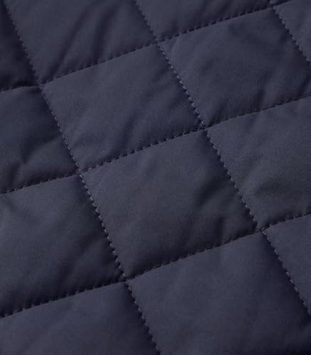 INVACHI Men's Bomber Jacket Dimond Quilted Fall Jacket Full Zip Up Fleece Lined Winter Coat4