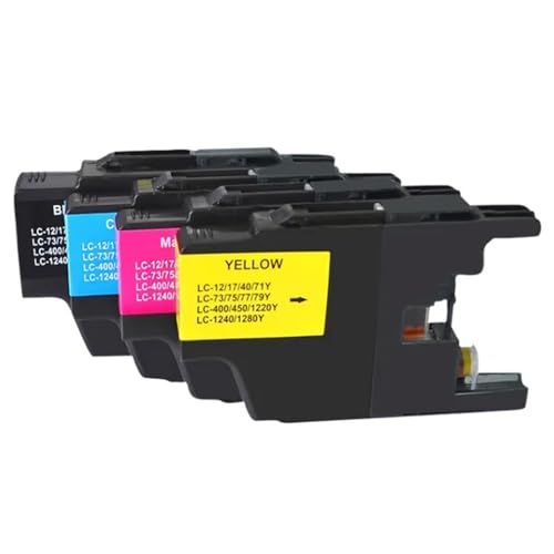 Cartuccia dinchiostro compatibile LC12 LC17 LC40 LC71 LC400 LC1220 LC1240 LC1280 Per stampanti MFC-J6910CDW J6710CDW J840N J280W1 set