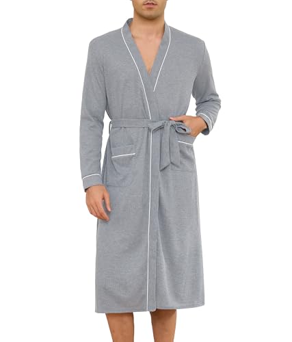 Peignoir de bain homme gaufré pour en finir avec les tissus lourds et rêches