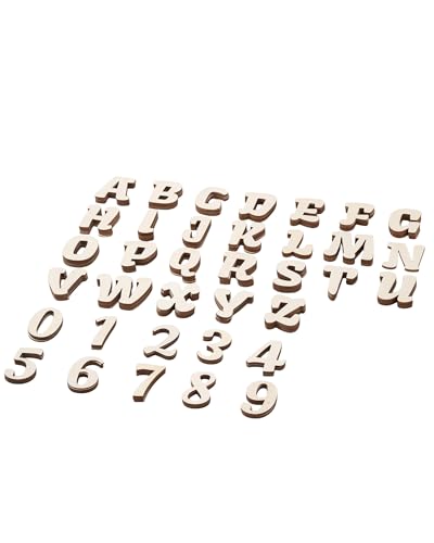 196 Pcs Wooden Letters 3 in Crafts Unfinished Wooden Letters Small Wood Letters DIY Painting Art Home Decor Spelling Learning (3IN)