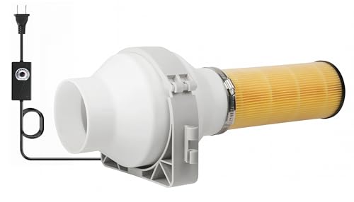 4-Inch Inline Duct Fan Kit with Speed Controller 260 CFM