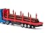siku 1659, Holz-Transport-LKW, 1:87, Metall/Kunststoff, Blau/Rot, Inkl. Baumstämmen