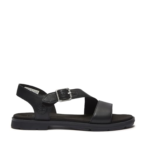 Timberland Timberland Women's Calista Bay Backstrap Sandal, Black Full Grain, 9.5 M US