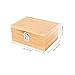 COLLBATH Reusable Cigar Box Portable Wooden Humidor Storage Smooth Finish for Travel for Cigar and Object Organization