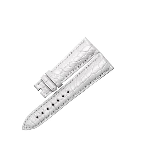 Bracelet en cuir alligator bleu rose pour montre Ulysse Nardin Dual Time au quotidien
